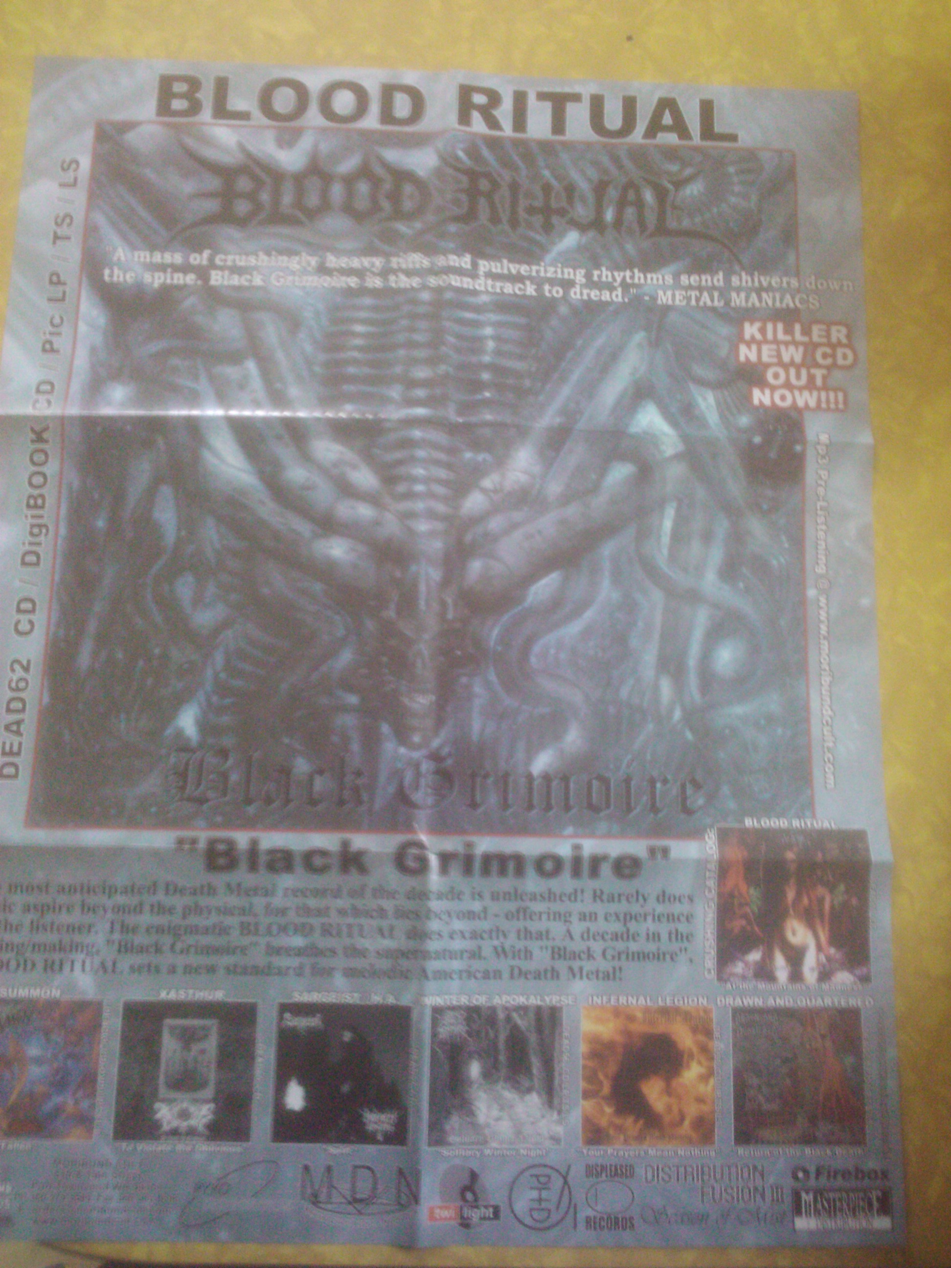 Blood Ritual- Black Grimoire Huge POSTER